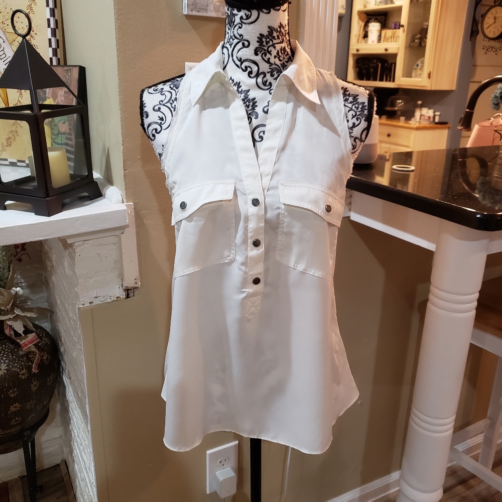 Rock Republic White Collar Tank (BOGO)